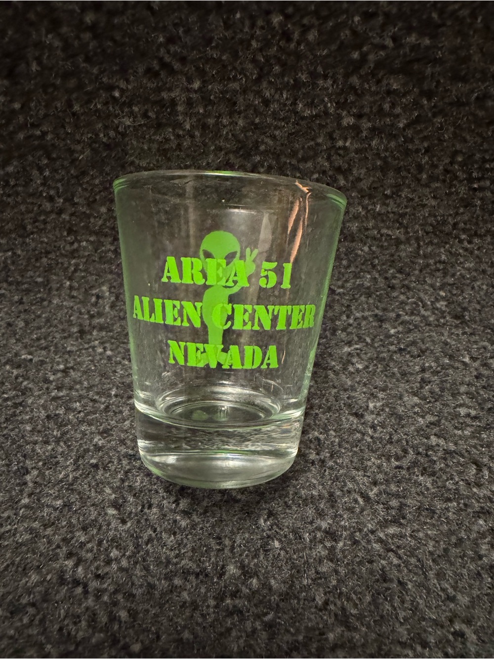 Area 51 Alien Center Nevada Green Printed Shot Glass